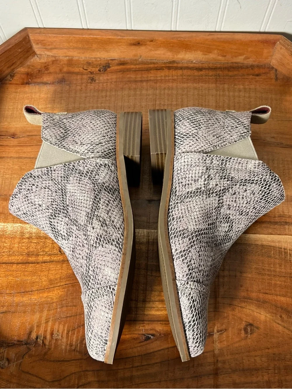 Women’s 7 Toms Snake Skin Reese Booties